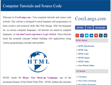 Tablet Screenshot of corelangs.com